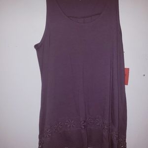 Adorable high low purple tank